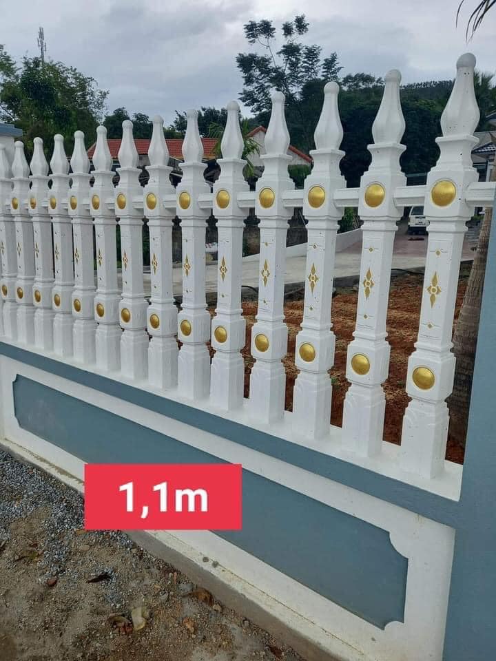 Khuôn bê tông hàng rào hoa chìm 95cm-1m45