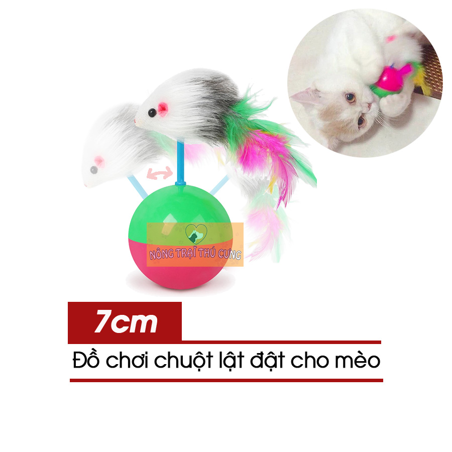 Đồ chơi cho mèo chuột lật đật -