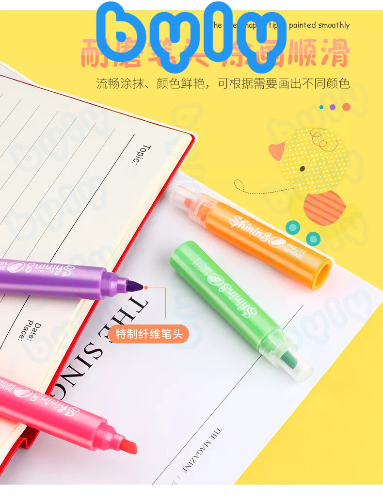 Bút dạ quang Mini Highlight Baoke  MP4905 - ByLy Store có ship hoả tốc
