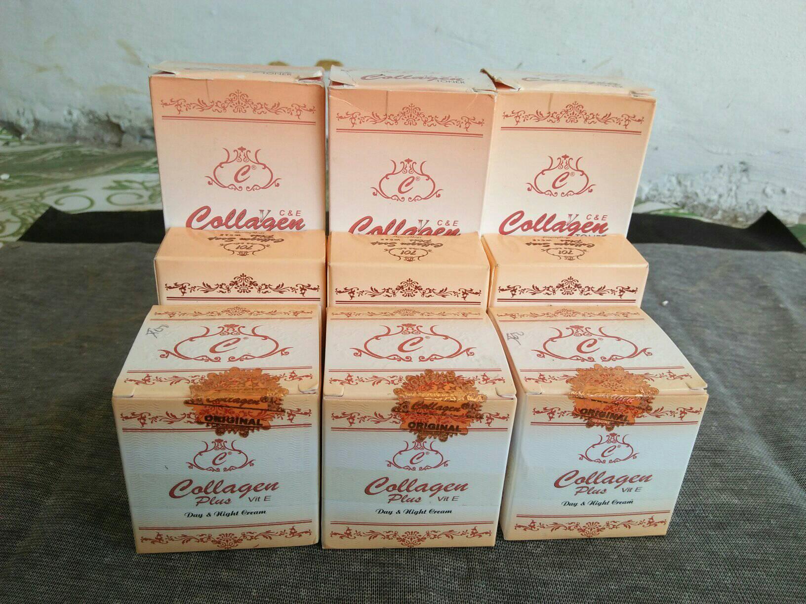 KEM COLLAGEN PLUS VIT E KEM DƯỠNG TRẮNG DA MẶT(tem đỏ)