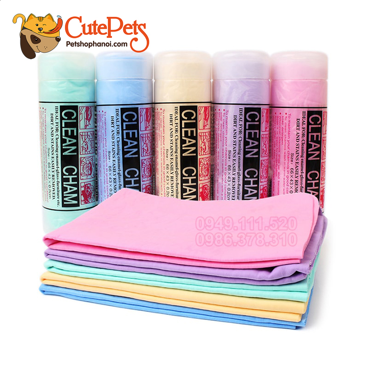 Khăn tắm cho chó mèo Khăn siêu thấm đa năng CLEAN CHAM - CutePets