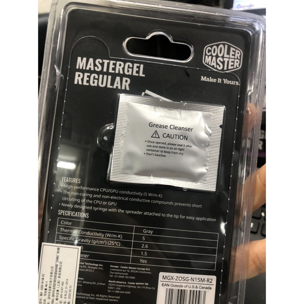 Keo tản nhiệt Coolermaster Mastergel Regular MGX New Edition