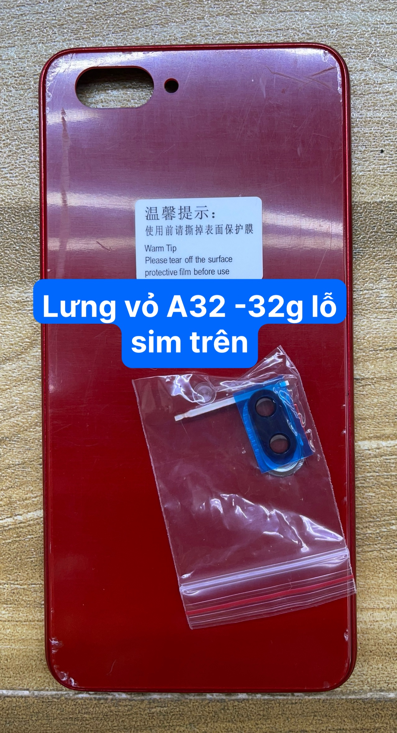 lưng vỏ oppo A3s lỗ chọc sim trên bản 32G
