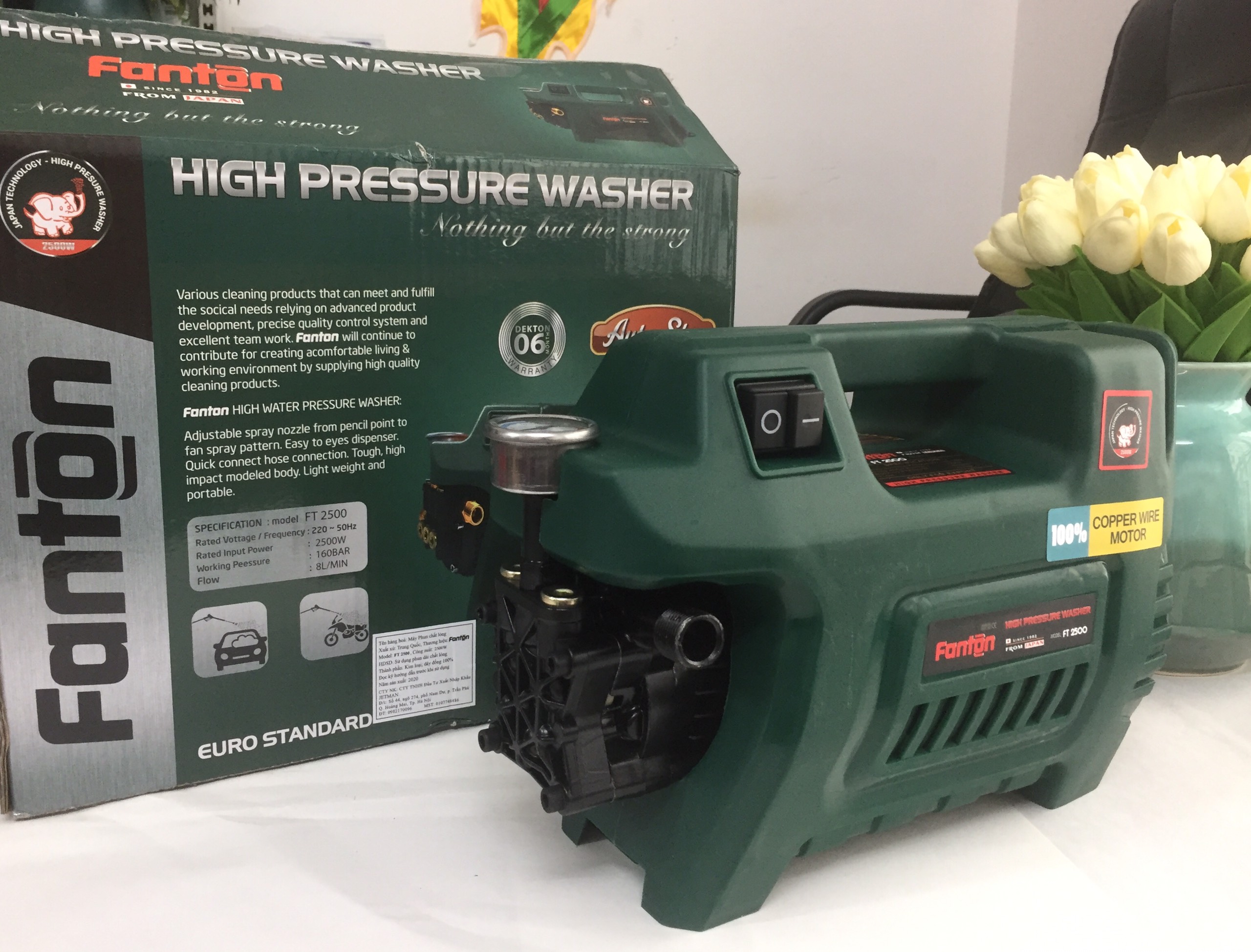 Máy Rửa Xe Fanton 2500W FT2500