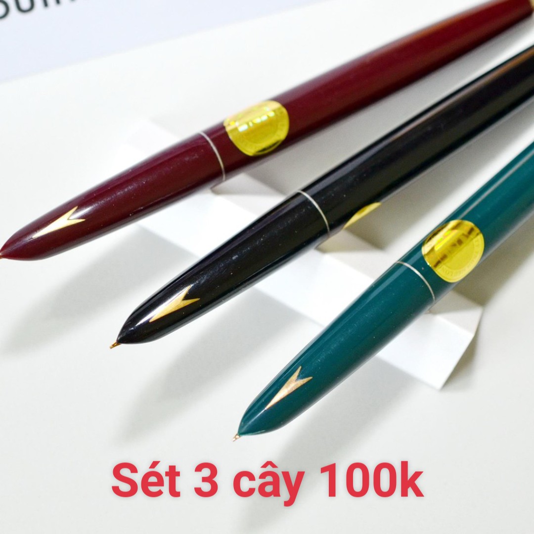 [HCM] Combo 03 Bút Máy Kim Tinh Hero 331 ba màu xanh, đỏ, đen