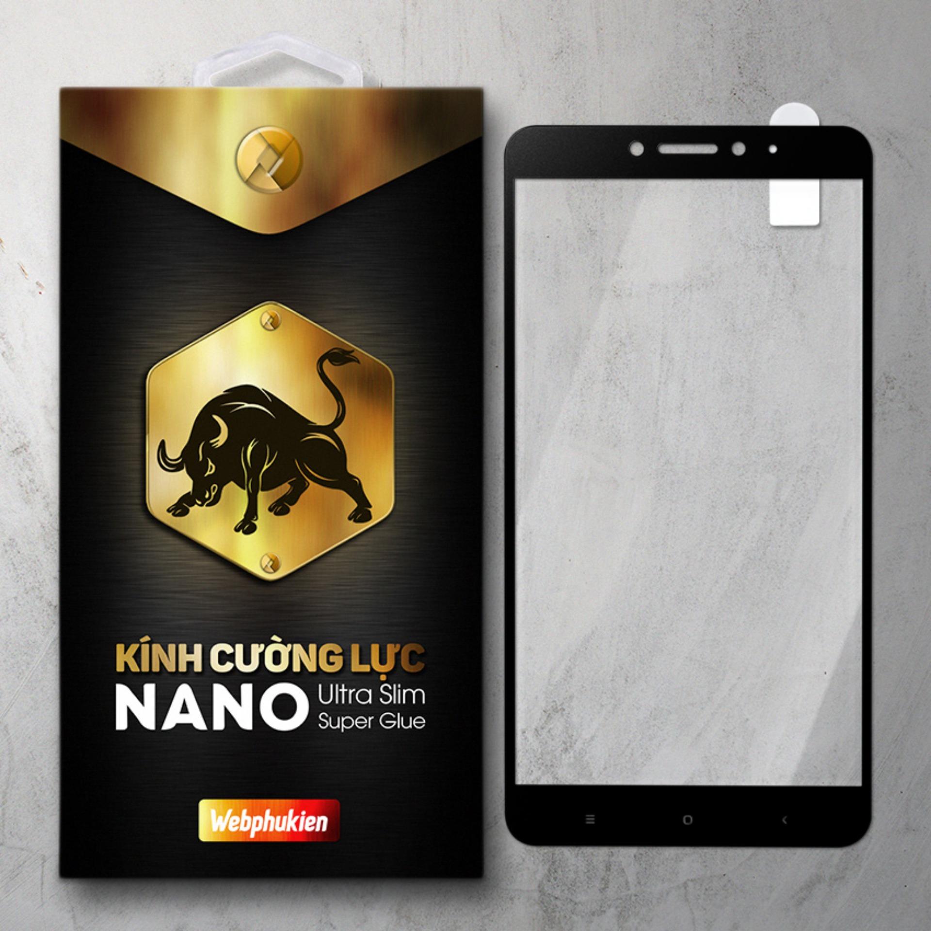 Kính cường lực cho Xiaomi Mi Max 2 Full LCD hiệu Webphukien (Đen)