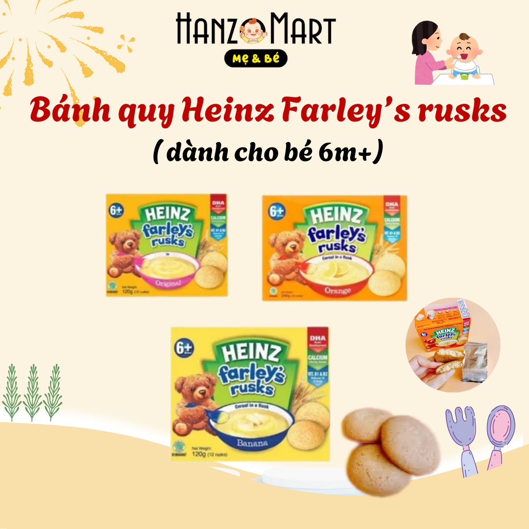 [6M+] Bánh Quy Ăn Dặm Heinz Cho Bé