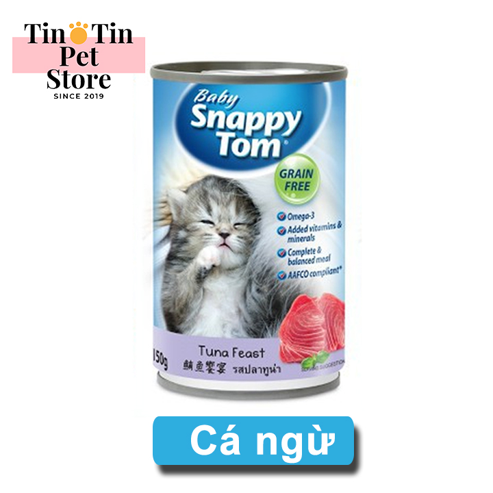 Pate Cho Mèo Con Snappy Tom  - Lon 150g