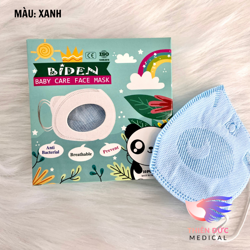 Khẩu Trang Cho Bé Hình Gấu Biden 10 Cái