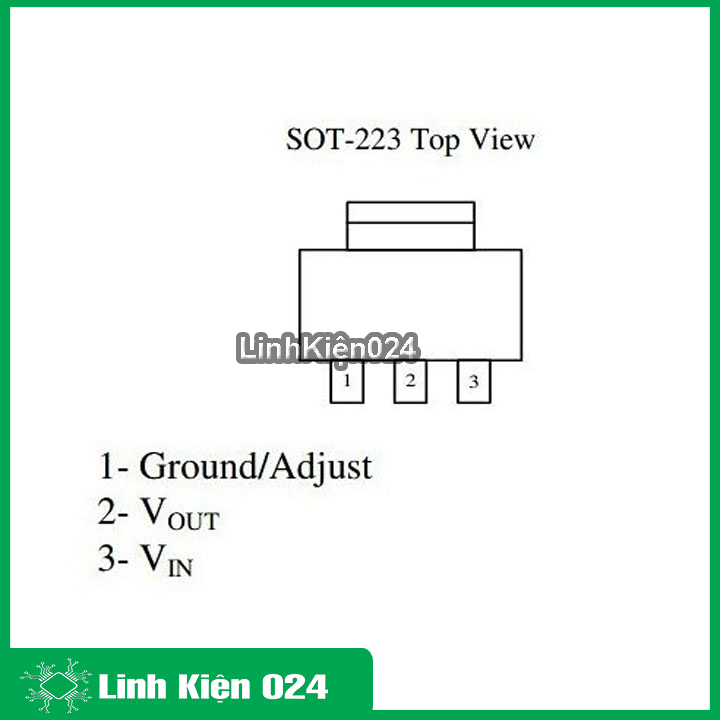 Bộ 5 con Ic nguồn AMS1117 SOT223