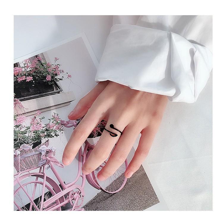 Nhẫn nốt nhạc phong cách 3 màu J66