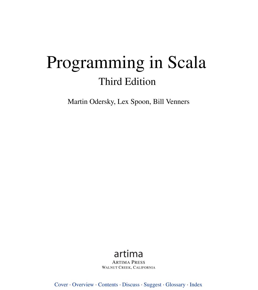 Sách Programming  in Scala Updated for Scala 2.12