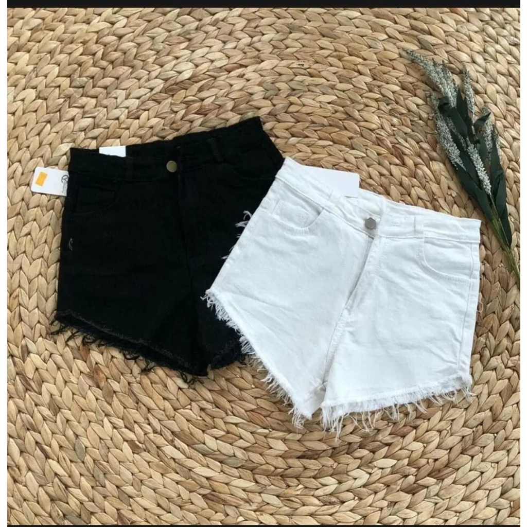 Quần short kaki jean co dãn lưng cao store