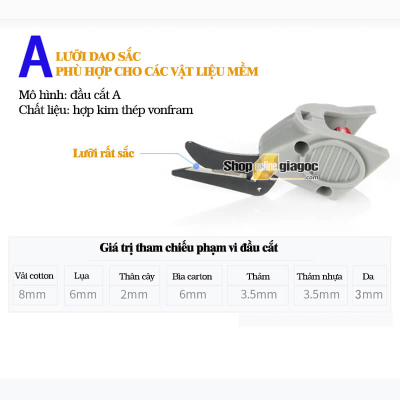 Kéo Cắt Vải Dùng Điện Cầm Tay MYX