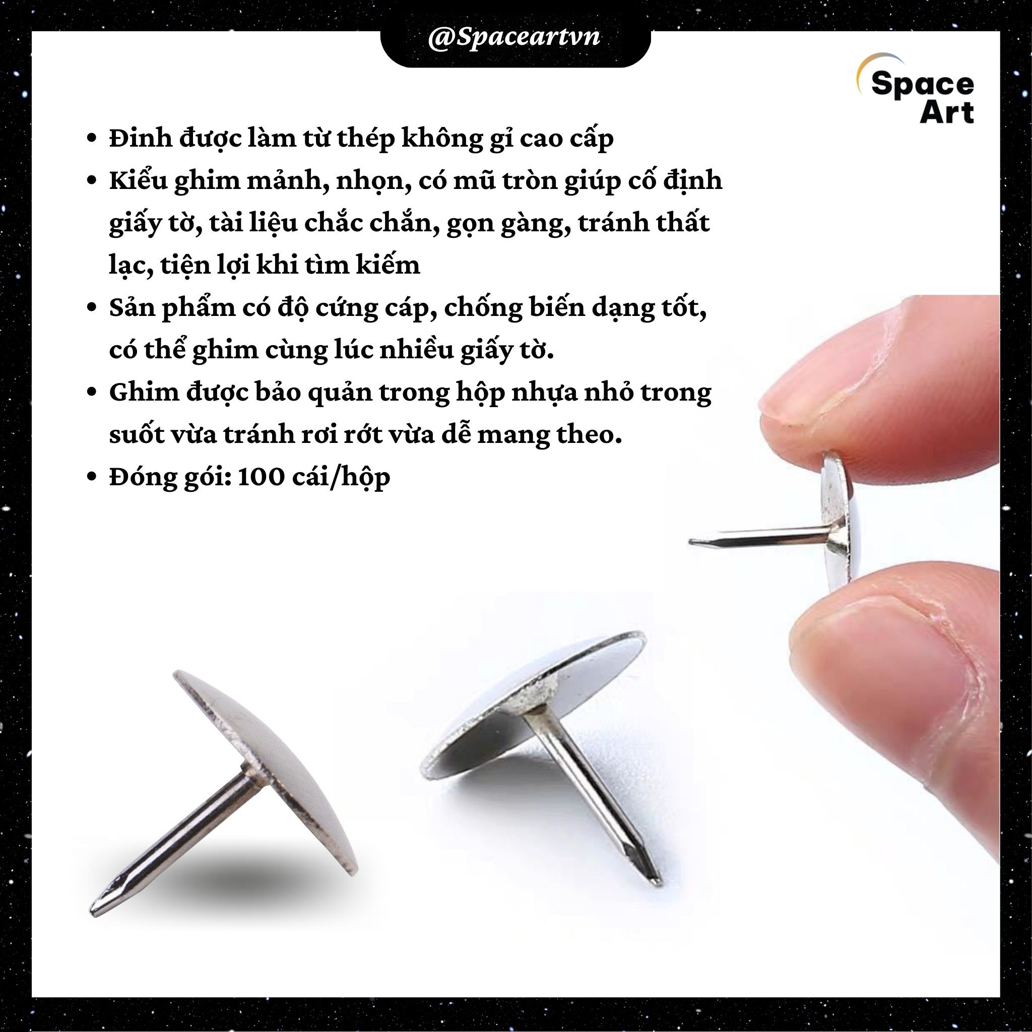 Đinh Dù - Đinh Ghim Deli No.0022 (Thumb Tacks Deli)