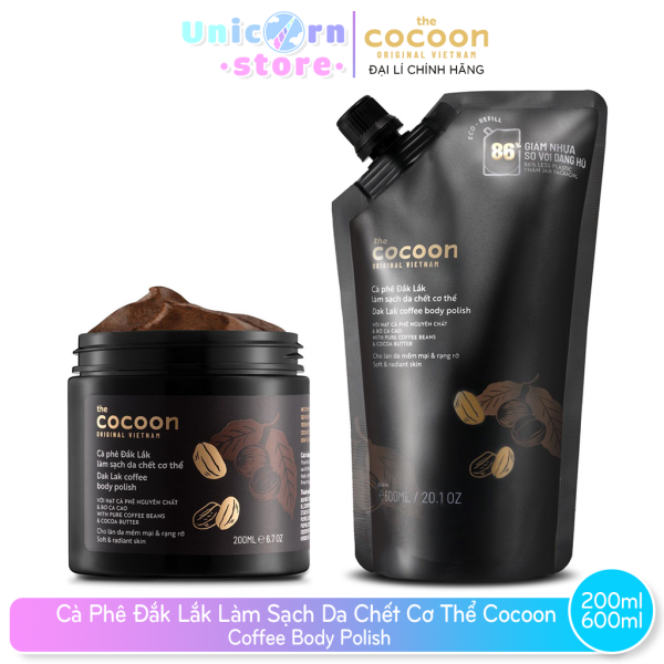 Cà Phê Đắk Lắk Làm Sạch Da Chết Cơ Thể Cocoon Coffee Body Polish nhập khẩu