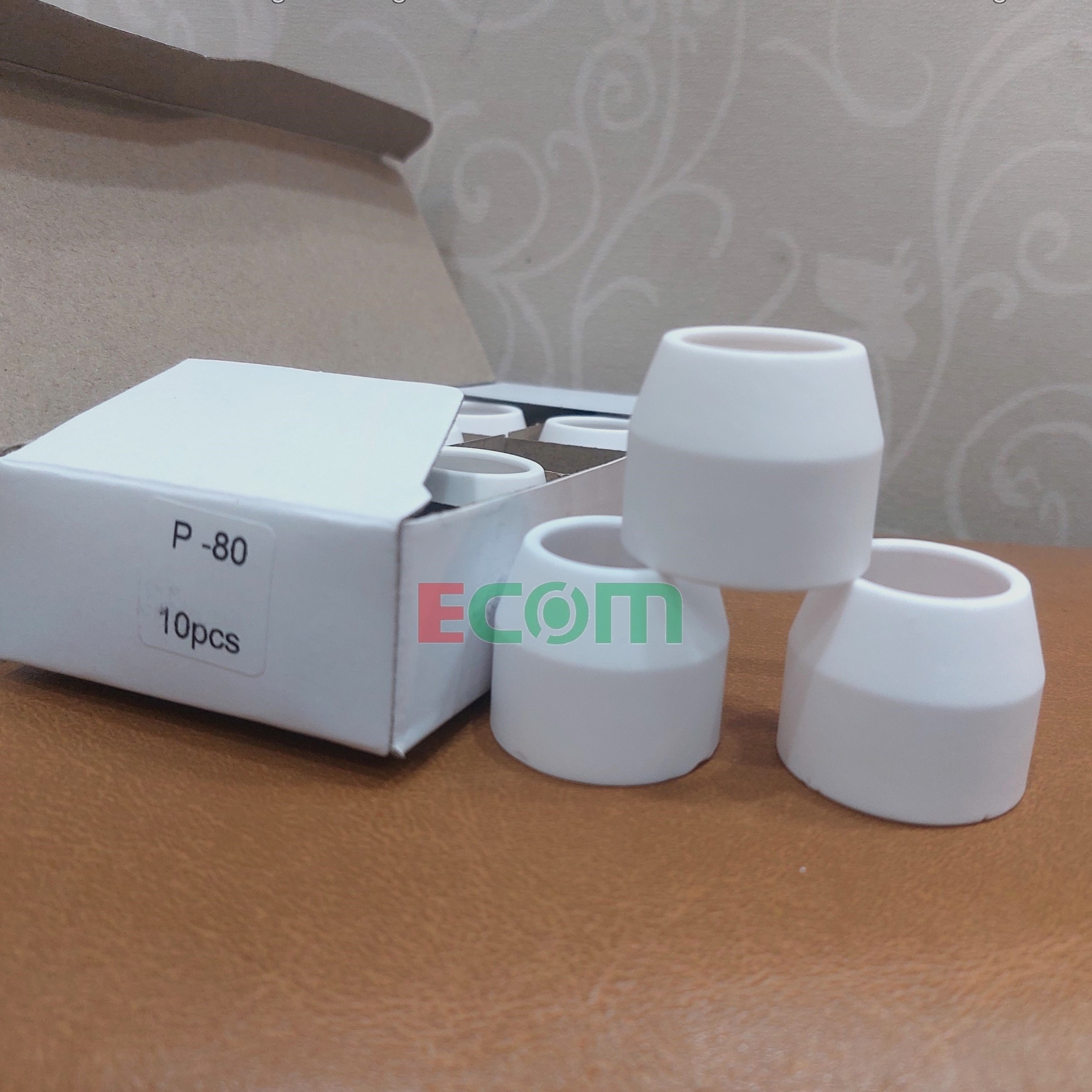 Chụp sứ mỏ cắt plasma P80, hộp 10 chiếc