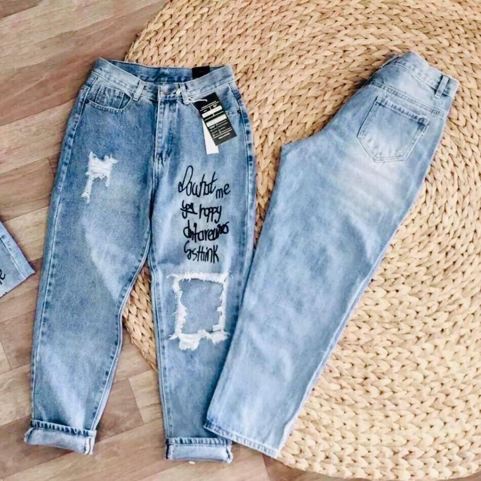 Quần Jean Nữ Lưng Cao Co Giãn Chất Liệu Đẹp PHƯƠNG VI FASHION BAGGY PV9005