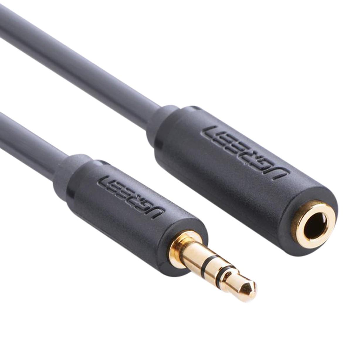 Cáp Audio 3.5mm nối dài 2m Ugreen 10784 (Xám) Chính Hãng