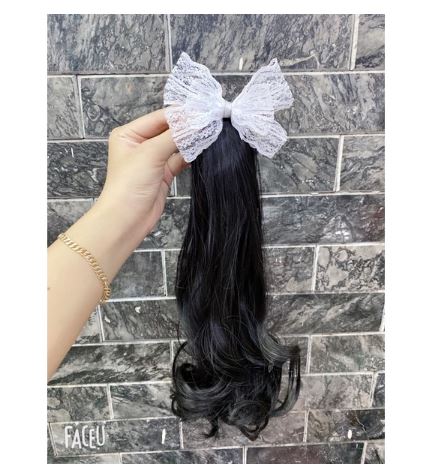 [HCM]Kẹp tóc nơ xoăn dài cho bé