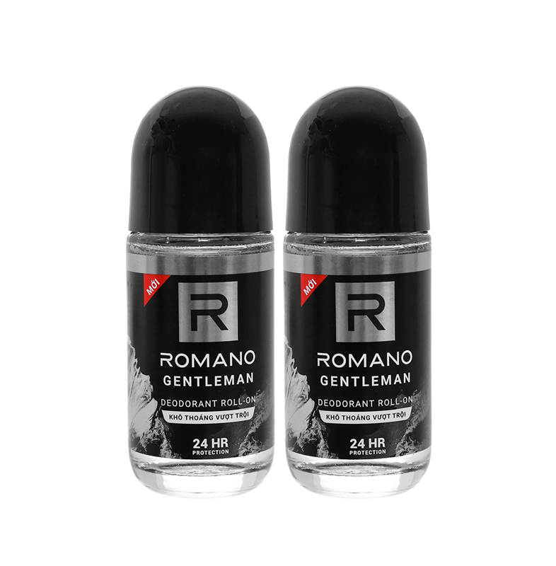 Combo 2 Lăn khử mùi hương nước hoa Romano Gentleman 50ml/chai