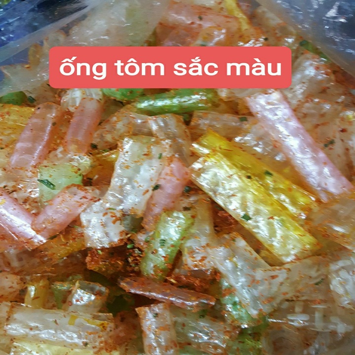 bánh tráng cuộn sắt màu 500g ăn vặt