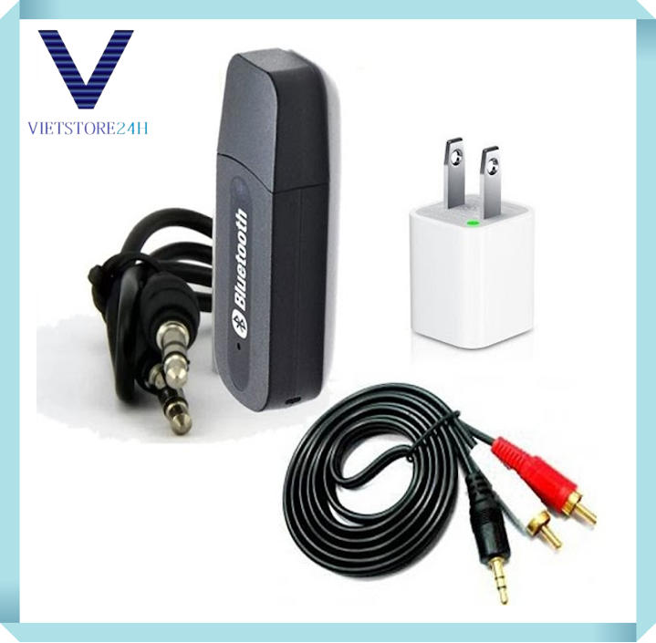 Bộ USB thu bluetooth BT- 163 4 trong 1 cho dàn amly ra loa