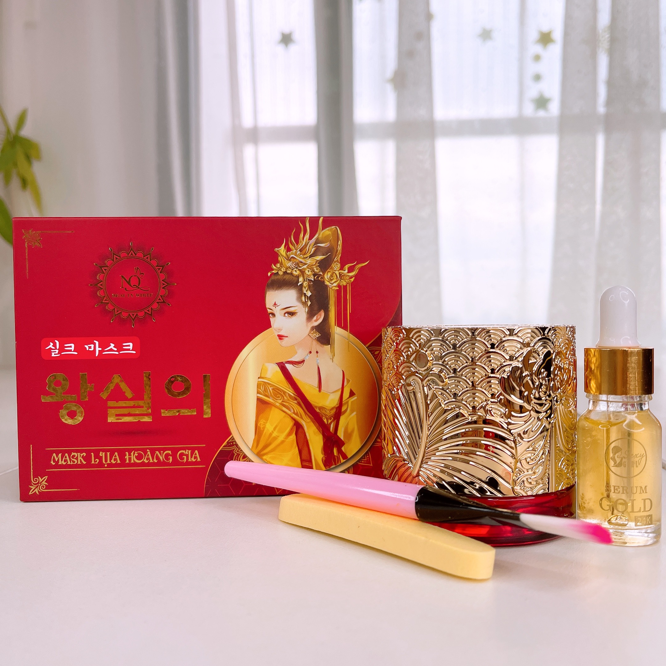 Bộ Cấy trắng lụa Hoàng Gia | Cấy trắng da mặt