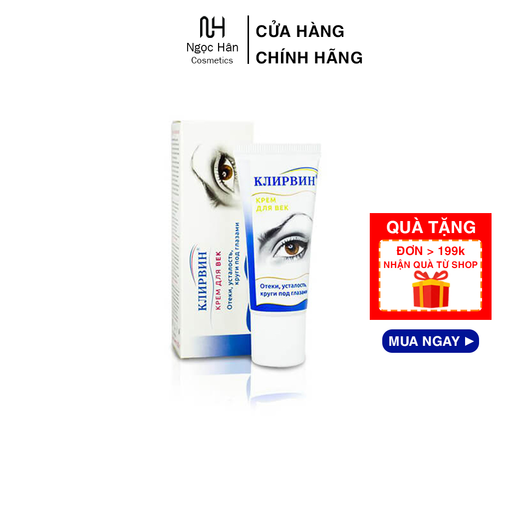 Kem giảm quầng thâm và tan bọng mắt nga klirvin 20g