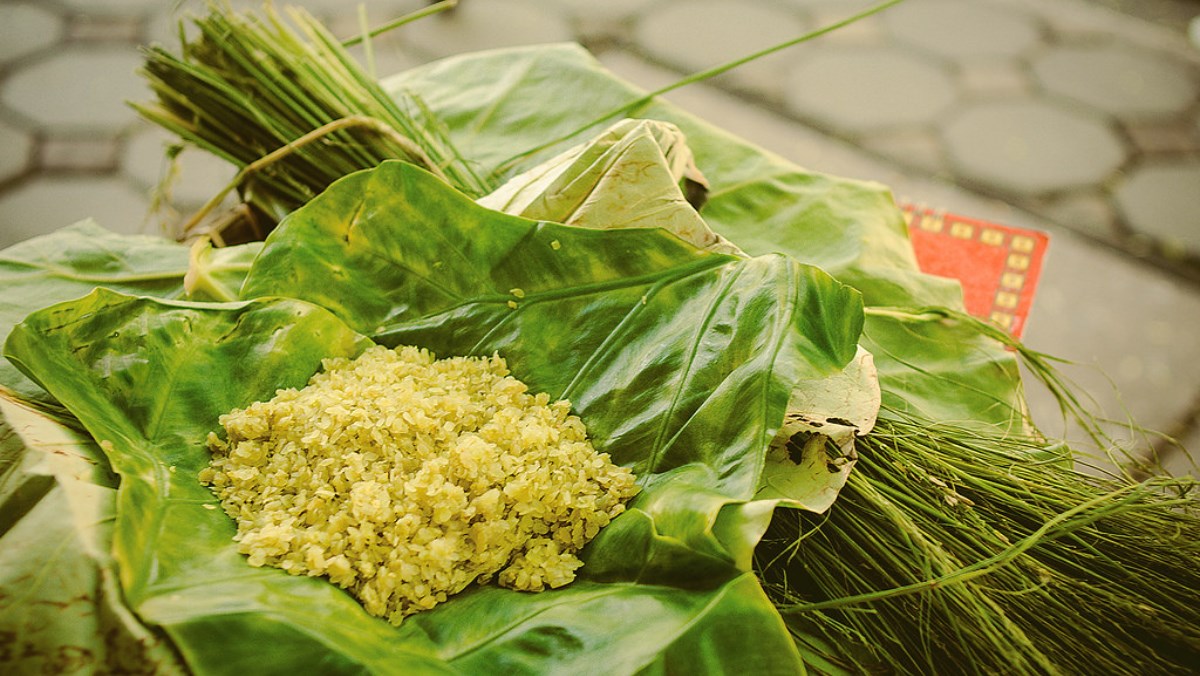Xôi cốm hạt sen