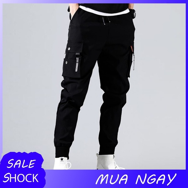 [3-5/8 Hoàn Tiền 25%]Quần Jogger Nam Túi Hộp Chất Poly Cao Cấp