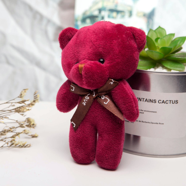 [SIÊU KUTE] Gấu bông nhỏ xinh cao 12cm gắn móc khoá thú nhồi bông mini giá rẻ làm quà tặng đồ chơi cực kì dễ thương