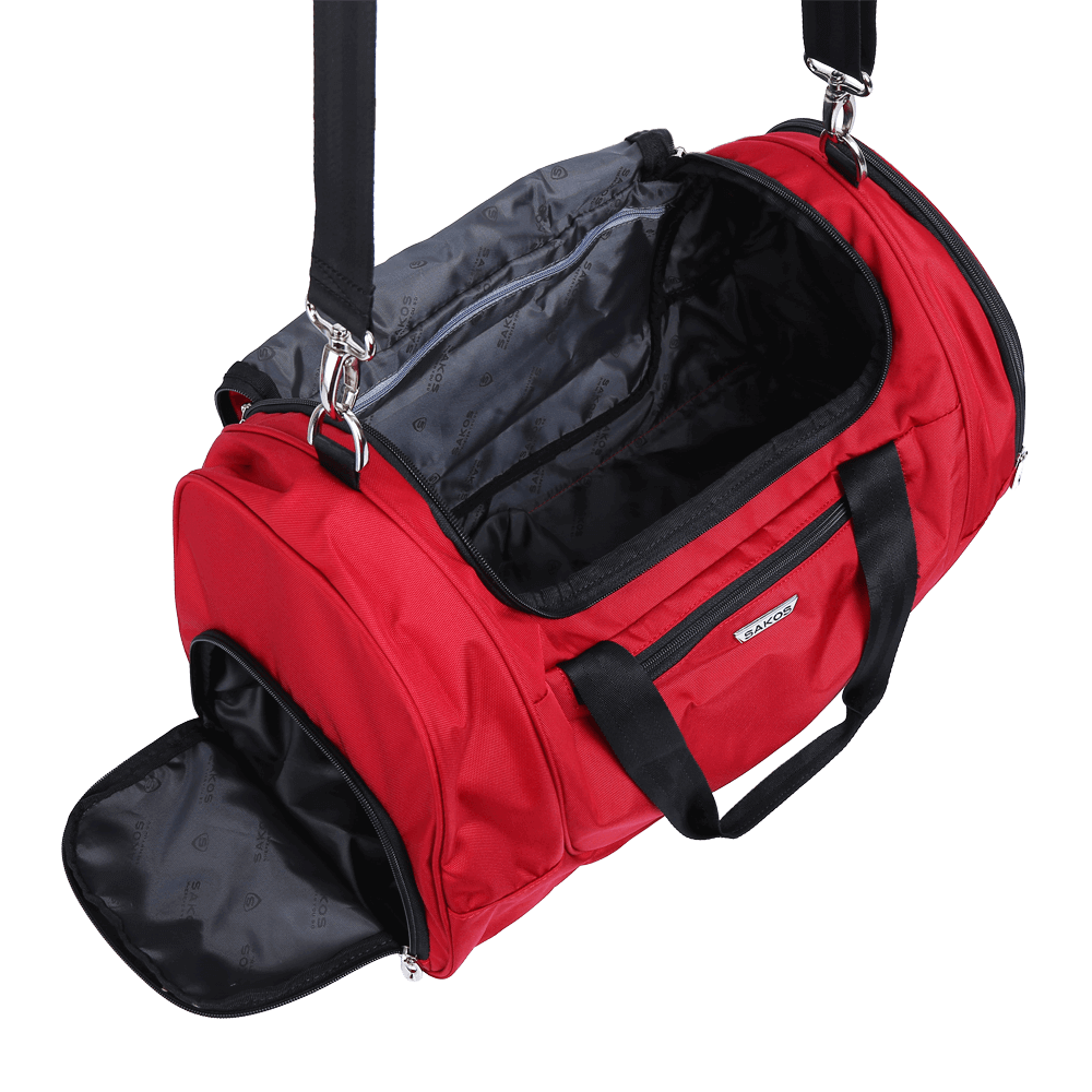 Sakos Vigor Travel Bag - Water-Repellent Polyester Fabric, Separate Shoe Compartment, Maximum Load Capacity 30kg