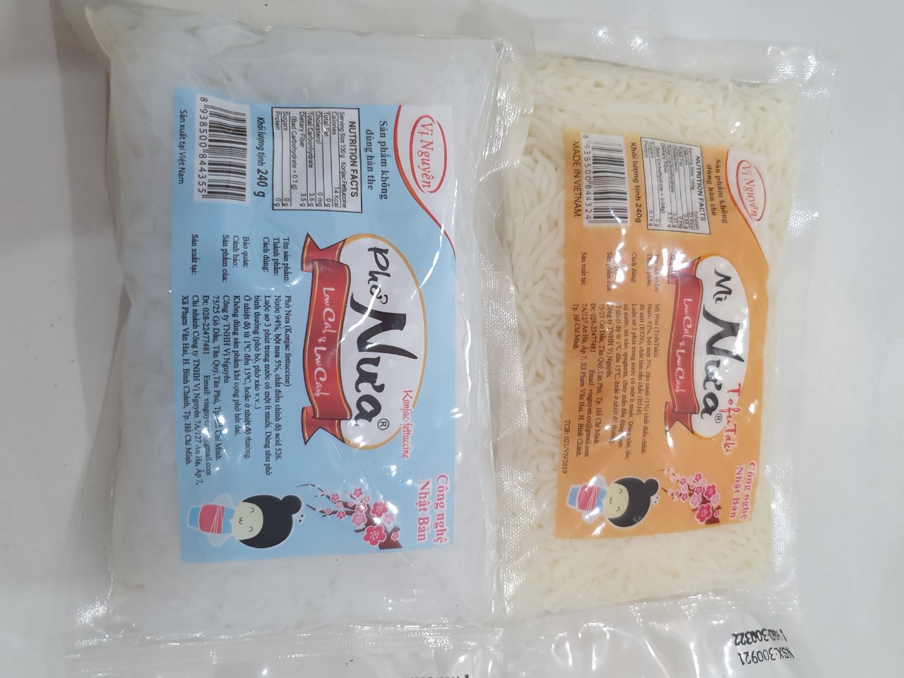 Combo 1 phở nưa 1 mì nưa vị nguyên keto das 240g- ăn kiêng - das - lowcard- giảm cân