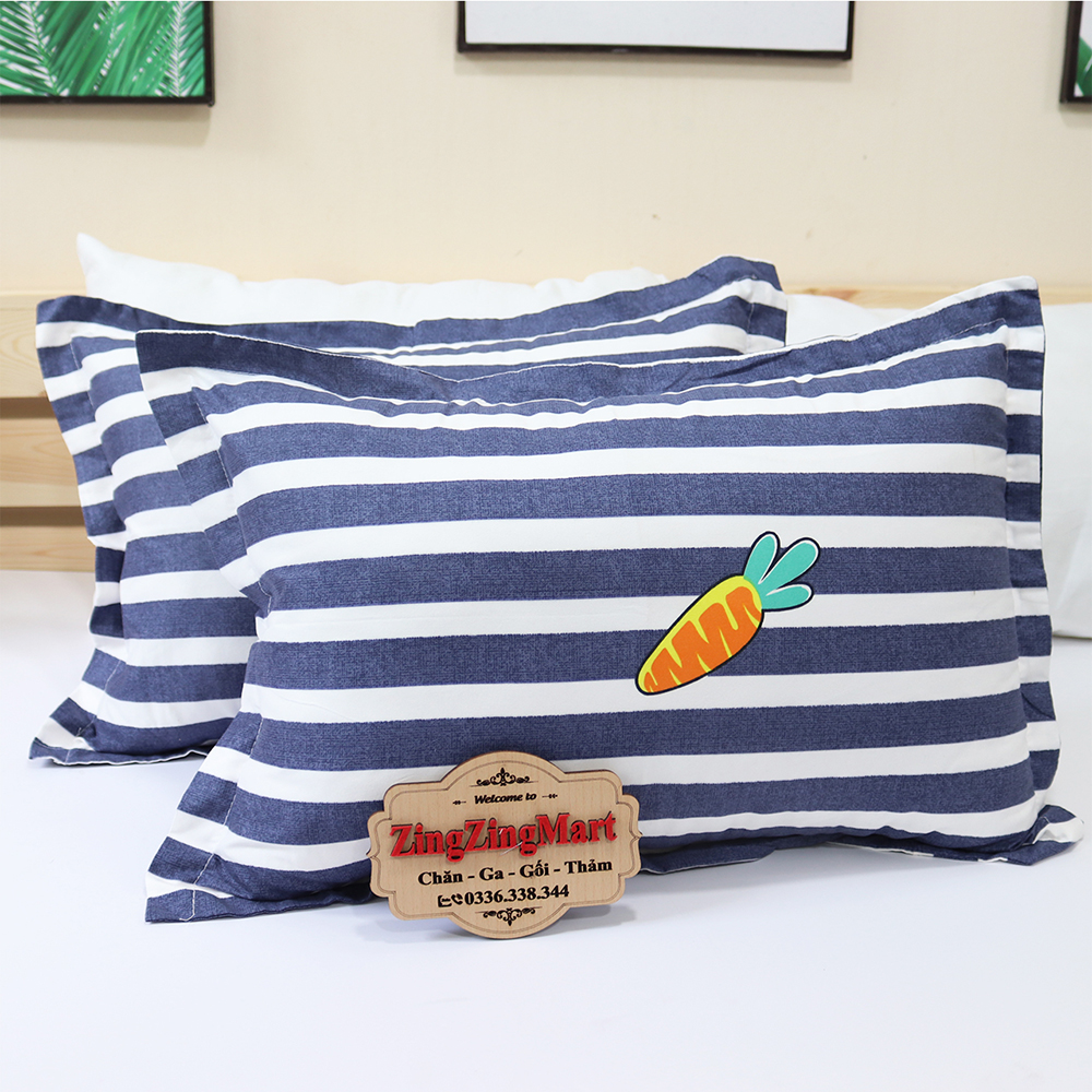 Bộ ga gối 3 món Poly Cotton siêu chất, siêu bền đẹp (Giá hủy diệt)