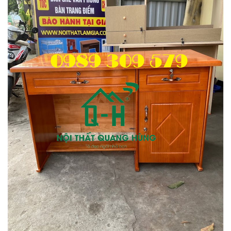 Bàn làm việc gỗ thông tự nhiên cao cấp hcm