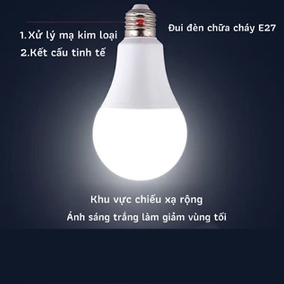 BÓNG ĐÈN LED ĐUÔI E27(TRẮNG/VÀNG) TIẾT KIỆM ĐIỆN NĂNG