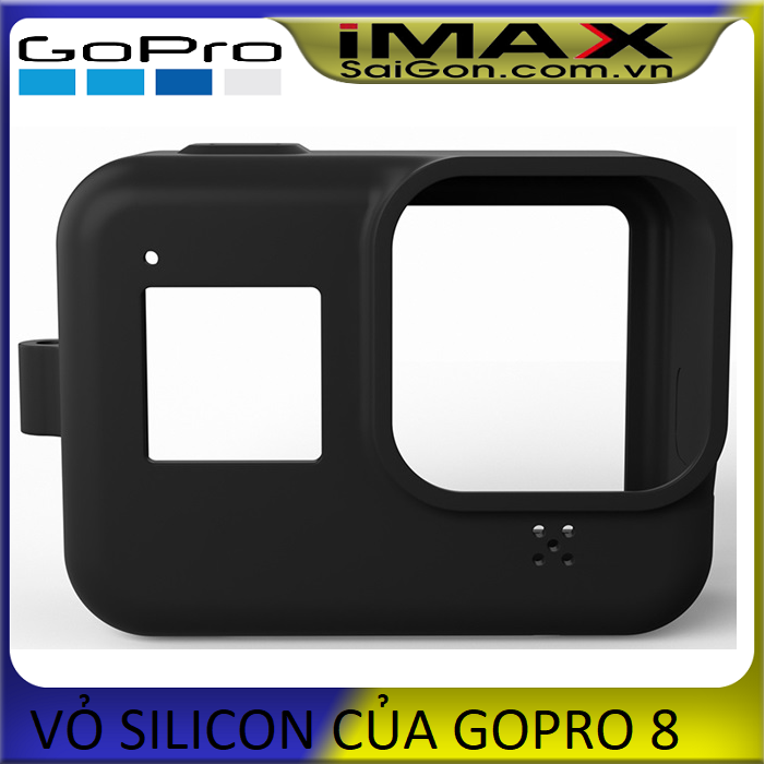 [HCM]Vỏ Silicon Gopro Sleeve + Lanyard cho gopro 8