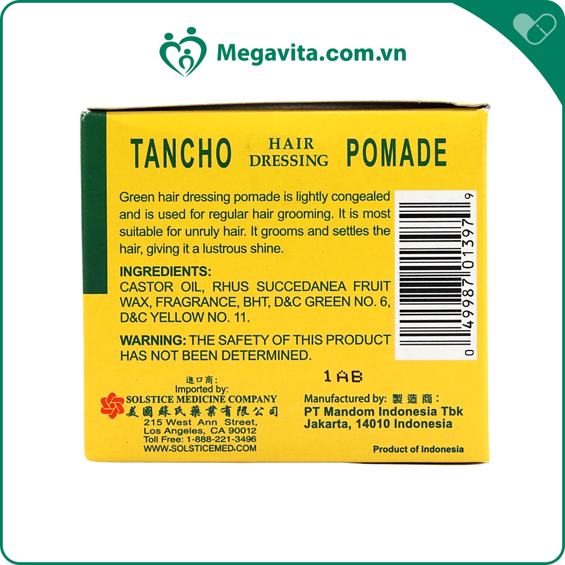 Gel Vuốt Tóc Tancho Pomade 130g