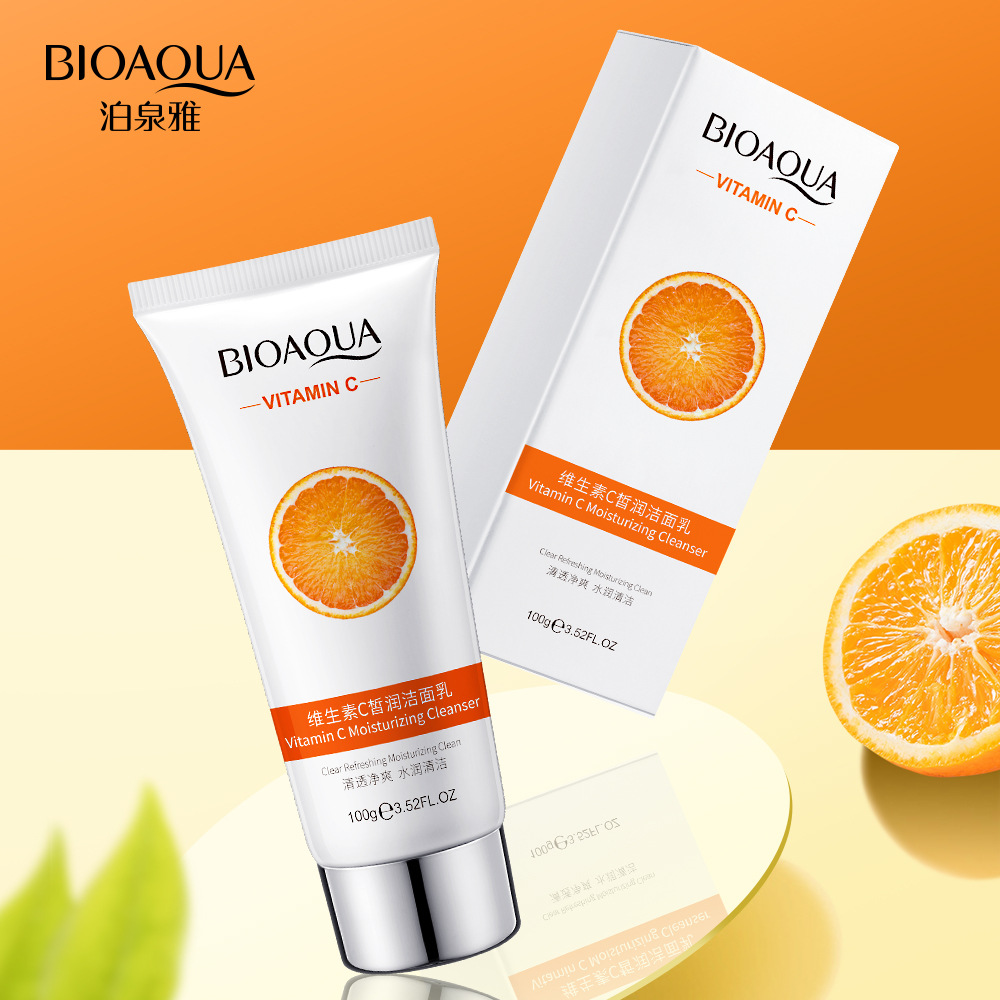Sữa Rửa Mặt Vitamin C BIOAQUA 100g Sáng Da Và Giảm Thâm Nám Da Căng Mướt A192 C