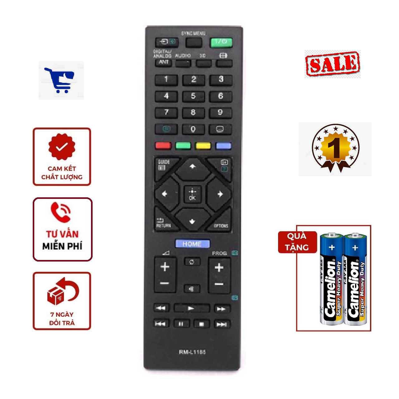 Remote điều khiển tivi đa năng sony lcd/led rm-l1185, dùng cho các dòng tv lcd/led sony - điều khiển tivi đa năng sony lcd/led rm-l1185, dùng cho các dòng tv lcd/led sony