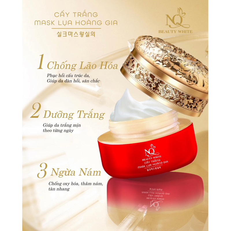 Cấy trắng lụa hoàng gia. mask lụa hoàng gia - thỏ store