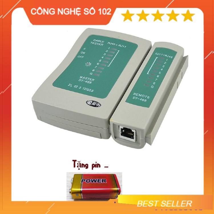 Hộp test mạng RJ 45, RJ 11