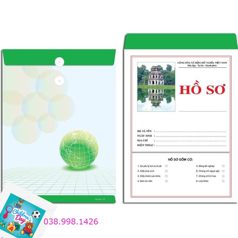 1 bộ hồ sơ xin việc