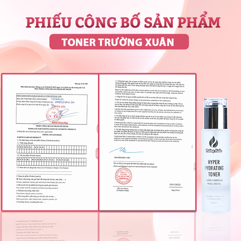 Toner siêu cấp ẩm Trường Xuân Hyper Hydrating Toner 100ml