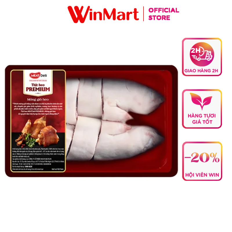[Siêu thị WinMart] -[Premium] Thịt móng giò heo Meat deli(S) khay (400-440g)