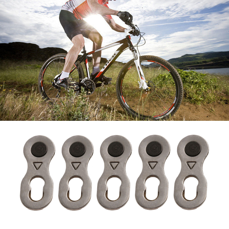 IPTY 2Pcs Portable Bicycle Chain Master Link Joint Connector 6/8/10 Speed Quick Clip