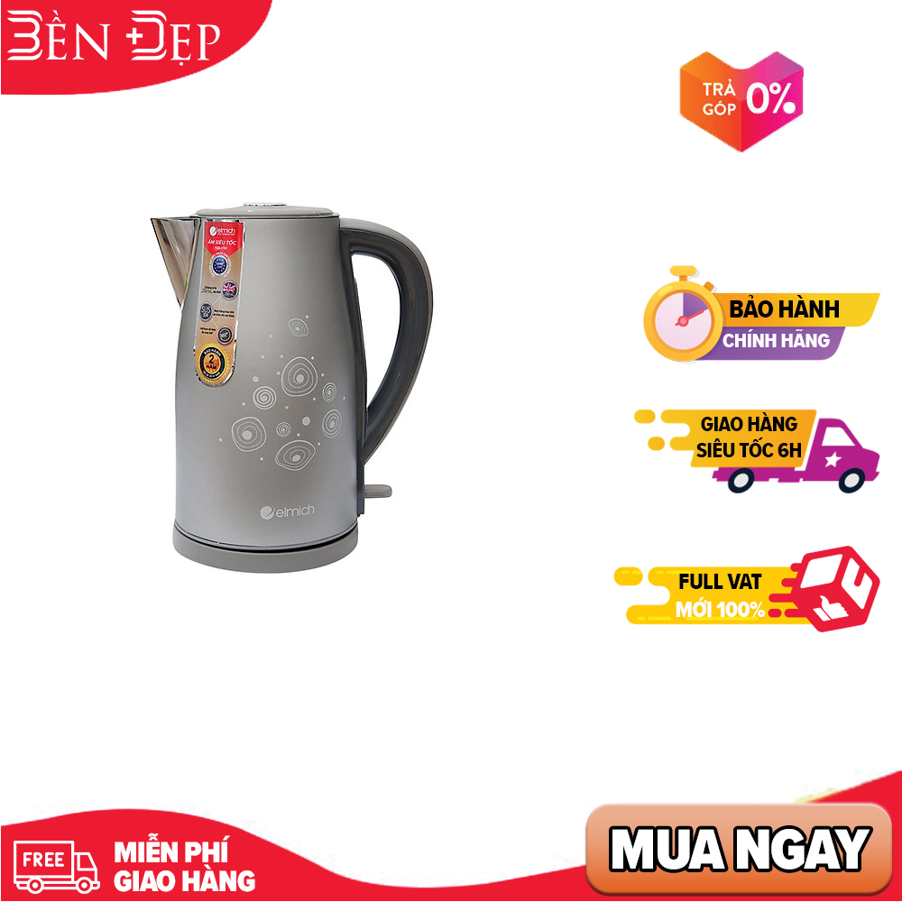 Ấm đun nước siêu tốc Elmich KEE-1783 1.7L (Giá áp dụng giao tại HN, HCM& các tỉnh liên hệ shop)