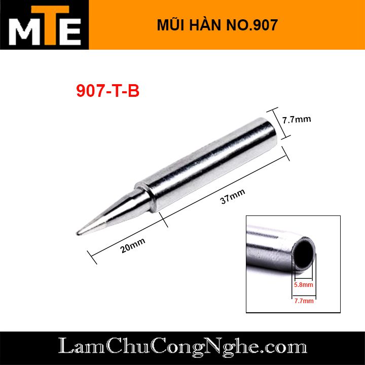 Mũi hàn 907 dùng cho tay hàn NO 907