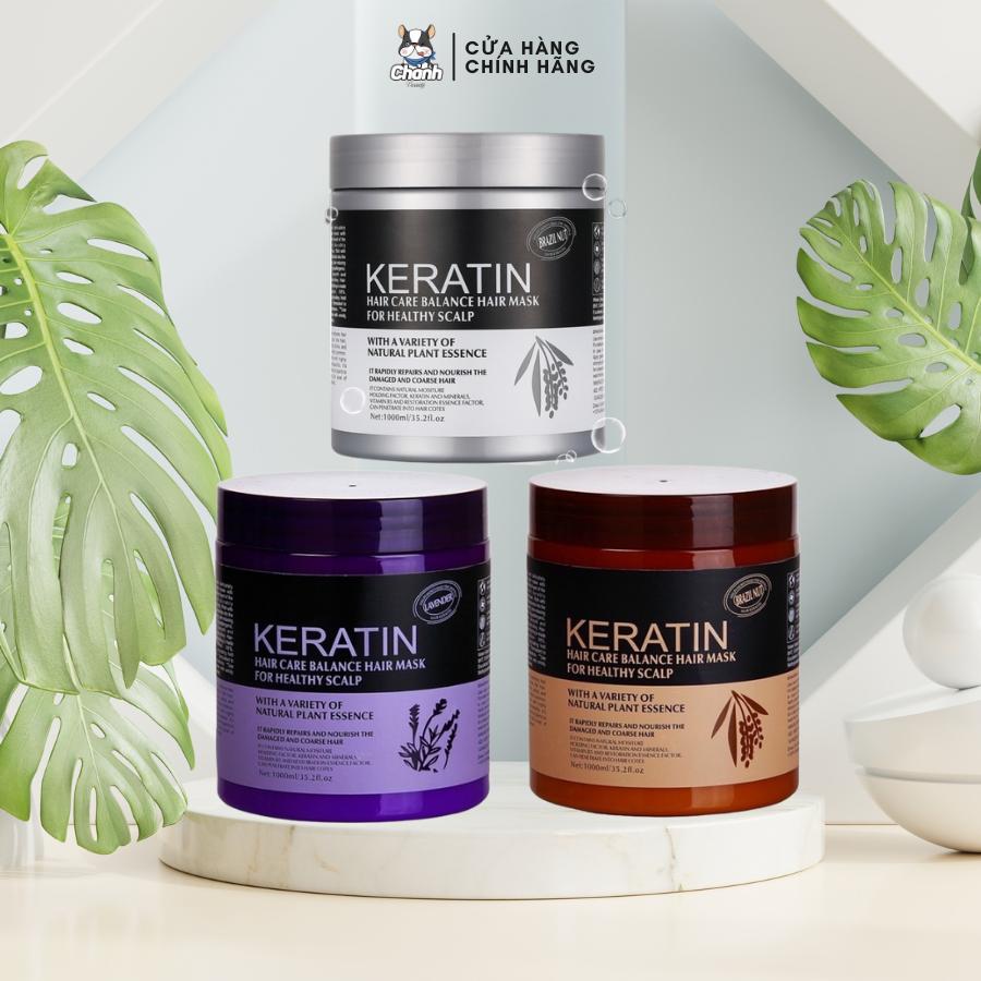 Kem Ủ Tóc Keratin Siêu Mềm Mượt Dưỡng Tóc 1000ml